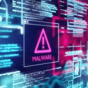 Malware cybersecurity computer screen