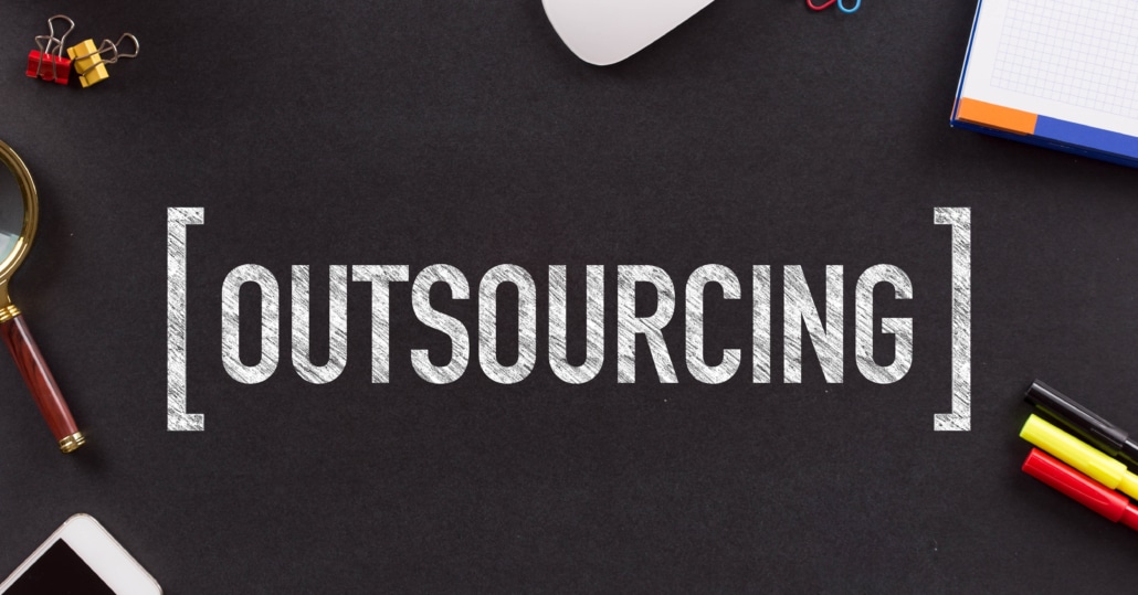 Outsourcing IT serviced sign