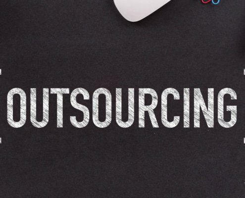 Outsourcing IT serviced sign