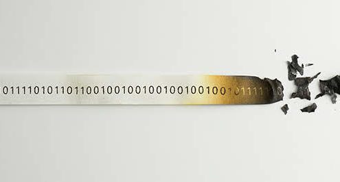 Data breaking symbolizes data after you die.