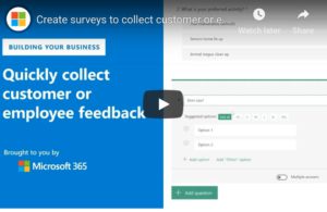 create forms with Microsoft Office 365