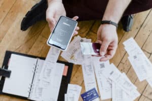 Receipt Tracking All Over Floor