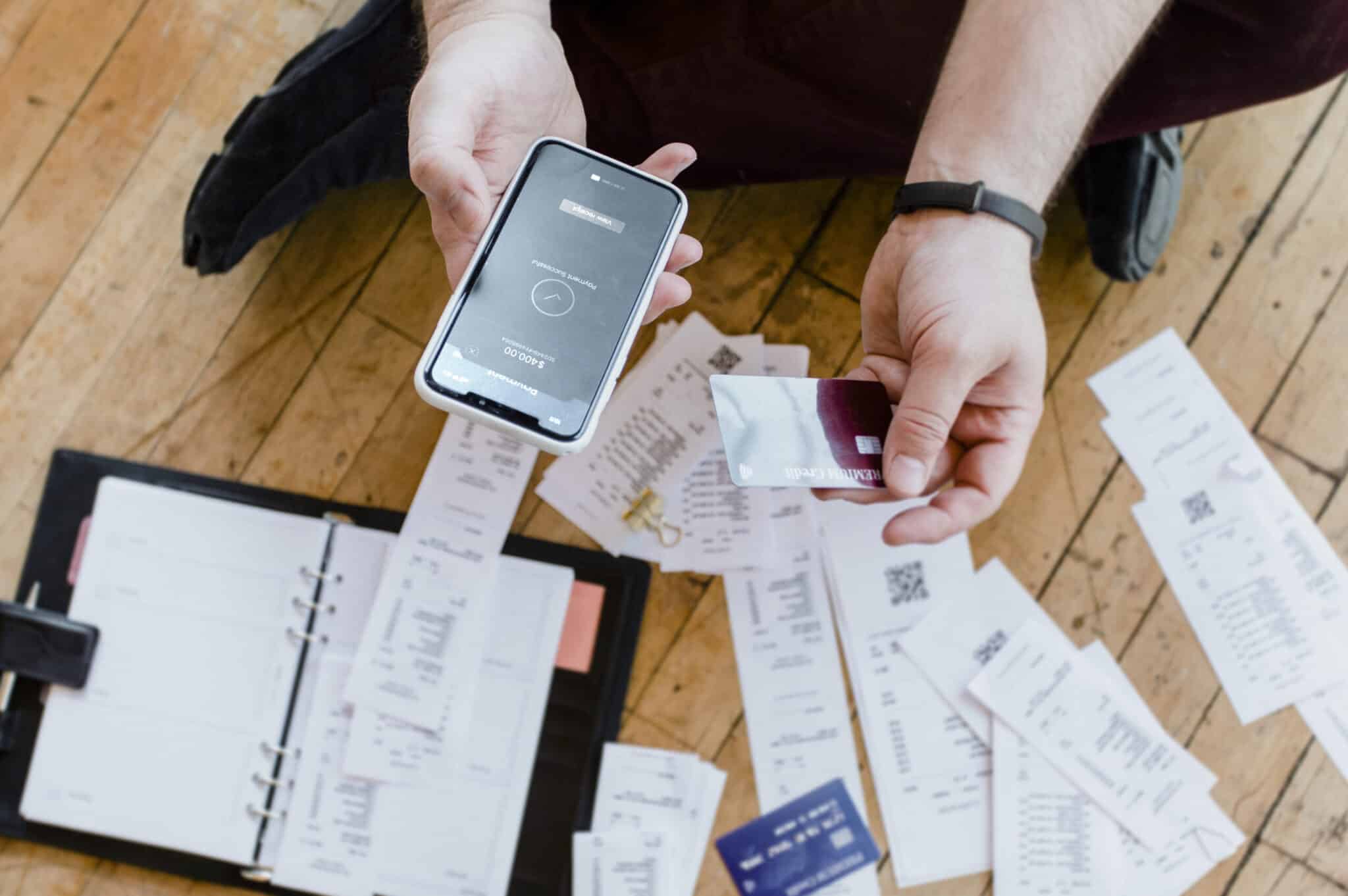 Receipt Tracking All Over Floor