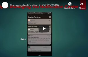 Manage Notifications In iOS 12