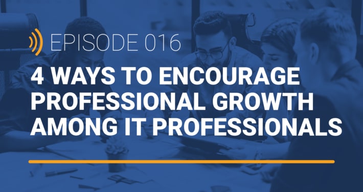 4 ways to encourage professional growth among IT professionals
