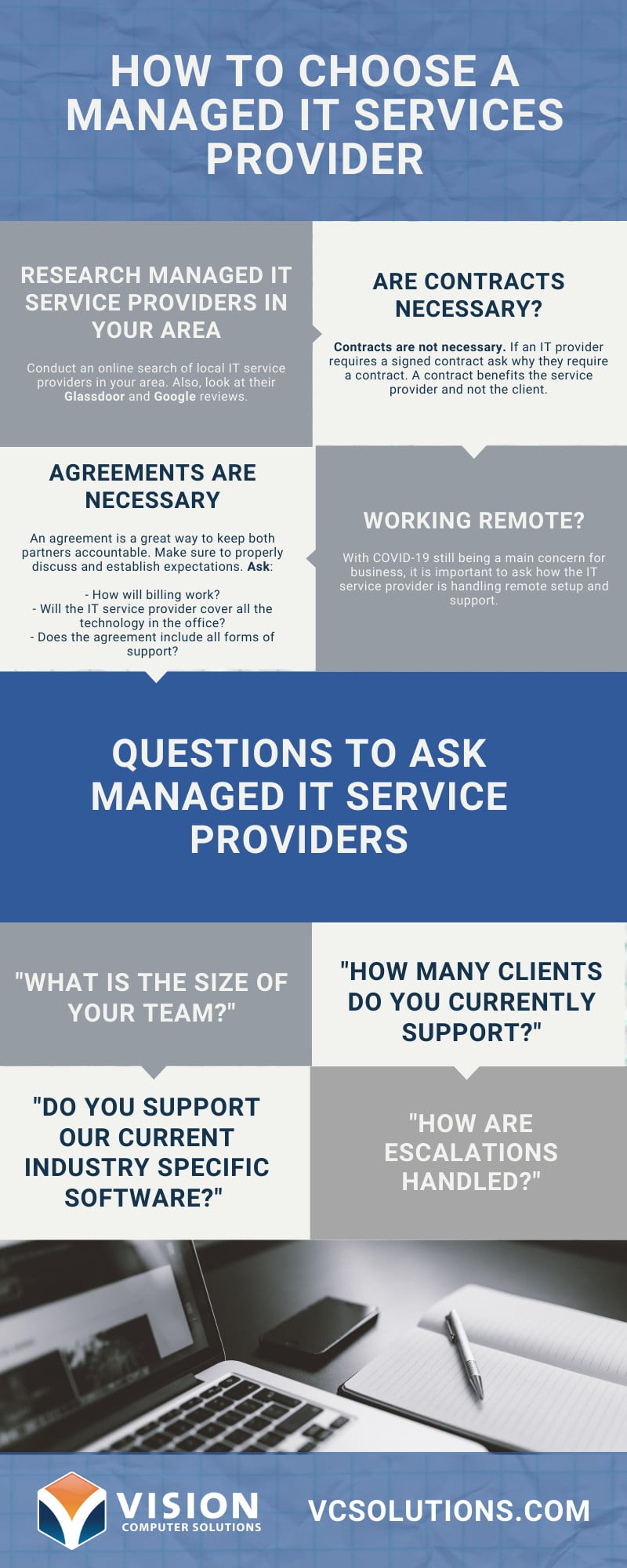 How to Choose a Managed IT Services Provider Infographic