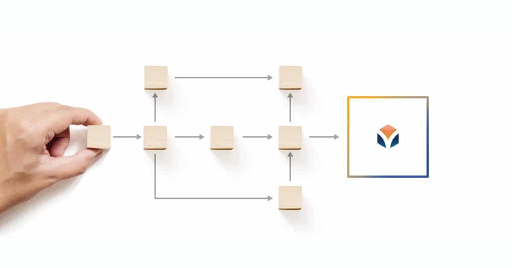 illustrated arrows connecting blocks