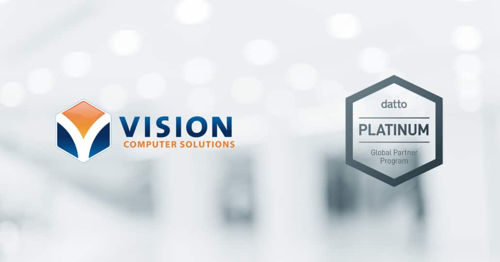 vision computer solutions achieves platinum partner status with datto